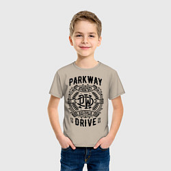 Футболка хлопковая детская Parkway Drive: Australia, цвет: миндальный — фото 2