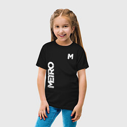 Футболка хлопковая детская METRO M, цвет: черный — фото 2