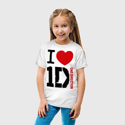 Футболка хлопковая детская I love 1D, цвет: белый — фото 2