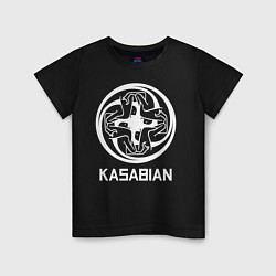 Футболка хлопковая детская Kasabian: Symbol, цвет: черный
