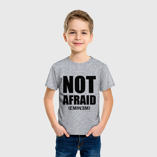 Детская футболка Not Afraid / Меланж – фото 3
