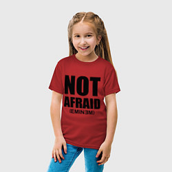 Футболка хлопковая детская Not Afraid, цвет: красный — фото 2