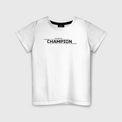 Футболка хлопковая детская Apex legends: Champion, цвет: белый