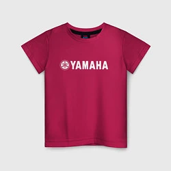 Футболка хлопковая детская YAMAHA, цвет: маджента