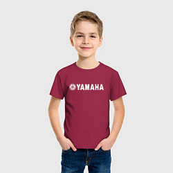 Футболка хлопковая детская YAMAHA, цвет: маджента — фото 2