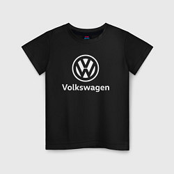 Футболка хлопковая детская VOLKSWAGEN, цвет: черный