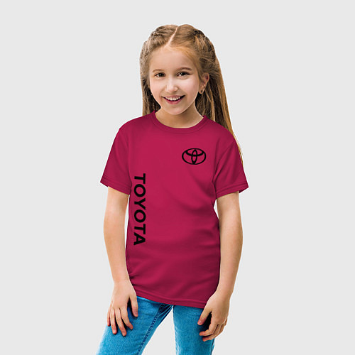 Детская футболка TOYOTA / Маджента – фото 4