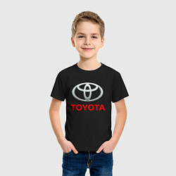 Футболка хлопковая детская TOYOTA, цвет: черный — фото 2