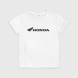 Футболка хлопковая детская HONDA, цвет: белый