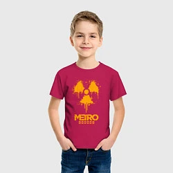 Футболка хлопковая детская METRO EXODUS, цвет: маджента — фото 2