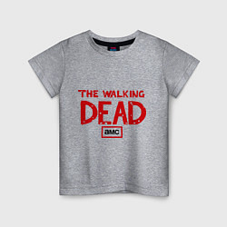 Футболка хлопковая детская The walking Dead AMC, цвет: меланж