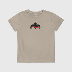 Футболка хлопковая детская WorkOut: GTA V Style, цвет: миндальный