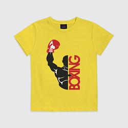 Футболка хлопковая детская Boxing, цвет: желтый