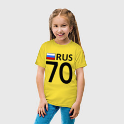 Футболка хлопковая детская RUS 70, цвет: желтый — фото 2