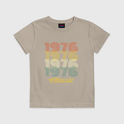 Футболка хлопковая детская 1976 Classic, цвет: миндальный