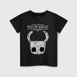 Футболка хлопковая детская Hollow Knight, цвет: черный