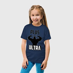 Футболка хлопковая детская PLUS ULTRA черный, цвет: тёмно-синий — фото 2