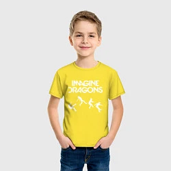Футболка хлопковая детская IMAGINE DRAGONS, цвет: желтый — фото 2