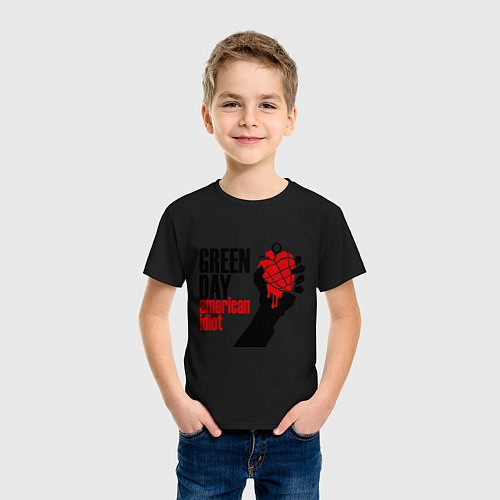 Детская футболка Green Day: American idiot / Черный – фото 3