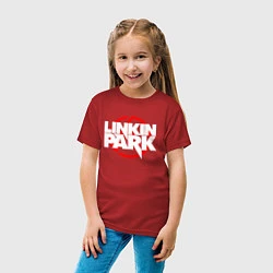 Футболка хлопковая детская LINKIN PARK, цвет: красный — фото 2