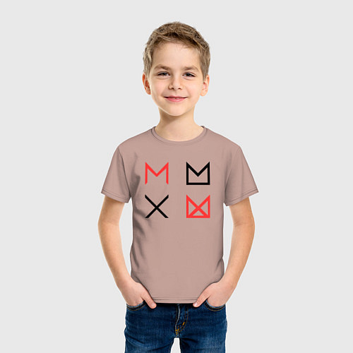 Детская футболка MONSTA X / Пыльно-розовый – фото 3