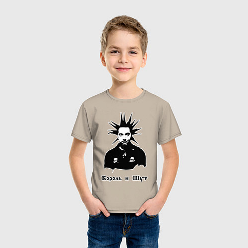 Детская футболка Король и шут / Миндальный – фото 3