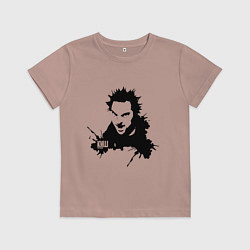 Футболка хлопковая детская Король и шут, цвет: пыльно-розовый