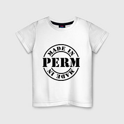 Футболка хлопковая детская Made in Perm, цвет: белый