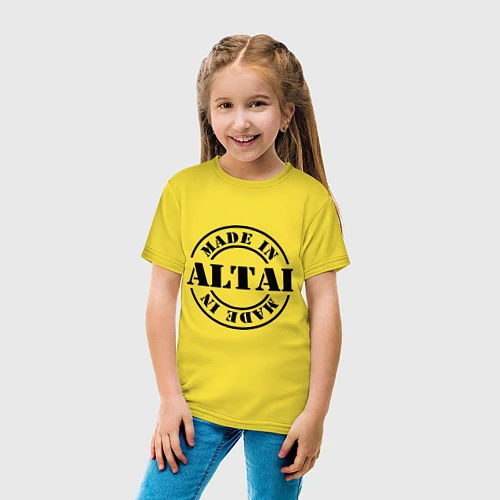 Детская футболка Made in Altai / Желтый – фото 4