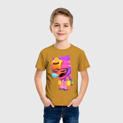 Детская футболка BRAWL STARS - SANDY / Горчичный – фото 3