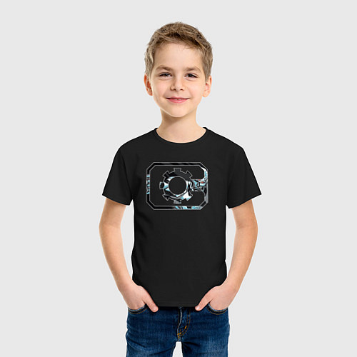 Детская футболка Cyborg / Черный – фото 3