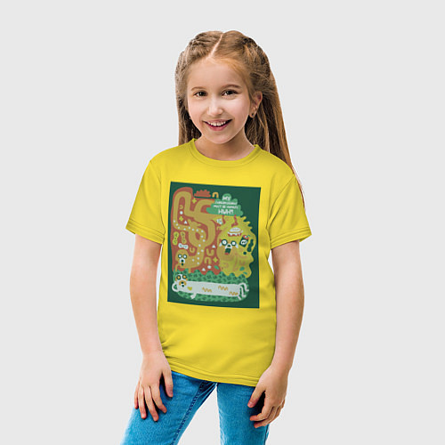 Детская футболка Время приключений Jake / Желтый – фото 4