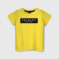 Футболка хлопковая детская Television Series Friends, цвет: желтый
