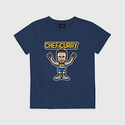 Футболка хлопковая детская Chef Curry, цвет: тёмно-синий