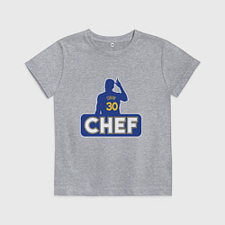 Футболка хлопковая детская Curry, цвет: меланж