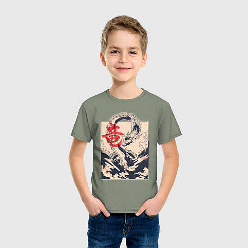 Детская футболка Дракон / Авокадо – фото 3