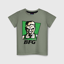 Футболка хлопковая детская BFG, цвет: авокадо