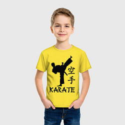 Футболка хлопковая детская Karate craftsmanship, цвет: желтый — фото 2
