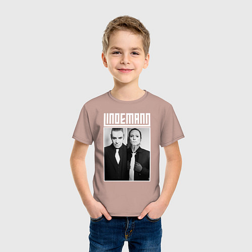 Детская футболка Lindemann / Пыльно-розовый – фото 3