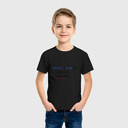 Футболка хлопковая детская Code - sleep, цвет: черный — фото 2