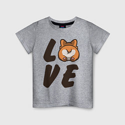 Детская футболка Love Corgi