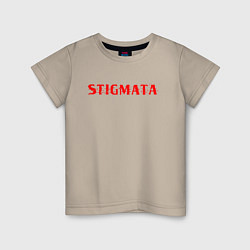 Футболка хлопковая детская Stigmata, цвет: миндальный