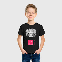 Футболка хлопковая детская Desuu, цвет: черный — фото 2