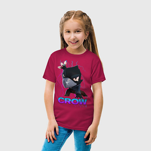 Детская футболка Brawl Stars CROW / Маджента – фото 4