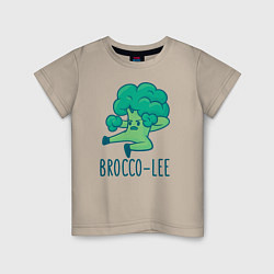 Футболка хлопковая детская Brocco Lee, цвет: миндальный