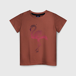 Футболка хлопковая детская Flamingo, цвет: кирпичный