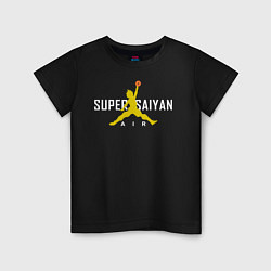 Футболка хлопковая детская Super Saiyan, цвет: черный