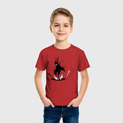 Футболка хлопковая детская Hollow Knight, цвет: красный — фото 2