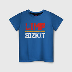 Футболка хлопковая детская LIMP BIZKIT, цвет: синий