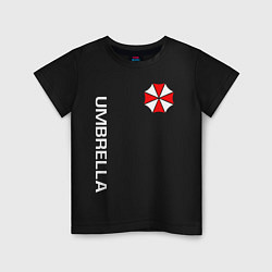 Футболка хлопковая детская UMBRELLA CORP, цвет: черный